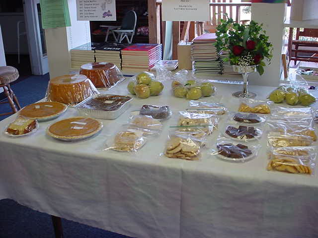 Food table in the Salt Box