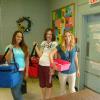 Alexis Craig, Angel Jones, and Julie Owens, Meals on Wheels volunteers